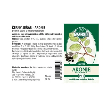 Čierny žeriav - arónie