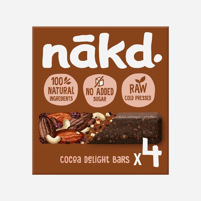Cocoa Delight - Ovocno-orieškové RAW tyčinky s kakaom 35g x 4