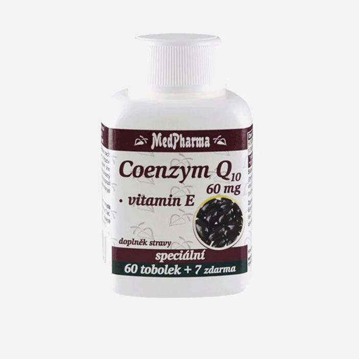 COENZYM Q10 + vitamín E 60mg 67 tablet