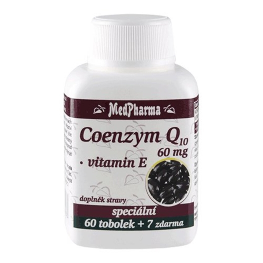 COENZYM Q10 + vitamín E 60mg 67 tablet