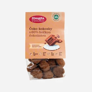Čoko-kokosky s 60% horkou čokoládou BIO
