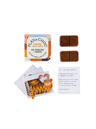 Čokoláda ohrozené zvieratká BIO