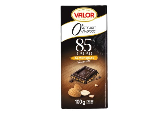 Čokoláda s mandľami a 85% kakaa
