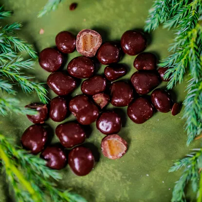 Čokoládové dražé s pomarančom