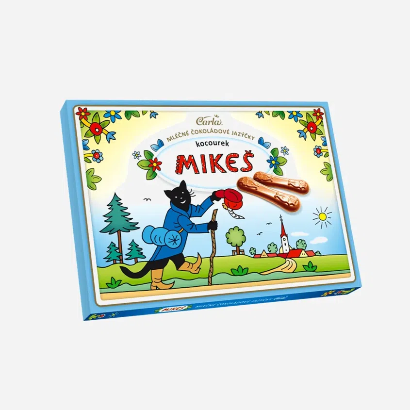 Čokoládové jazýčky mliečne Mikeš