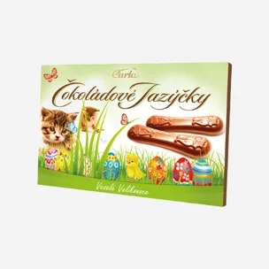Čokoládové jazýčky Veľká noc mliečne