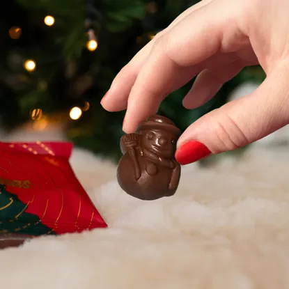 Čokoládoví snehuliaci s náplňou