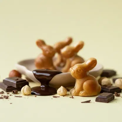 Čokoládoví zajačikovia s náplňou