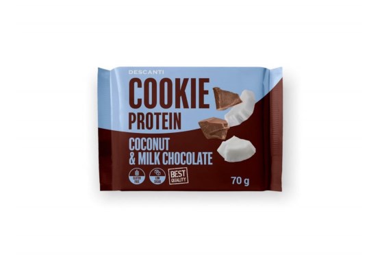 Cookie proteín kokos a mliečna čokoláda