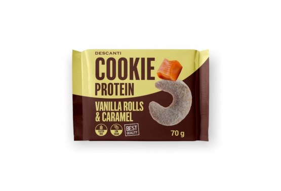 Cookie proteín vanilla rolls a karamel