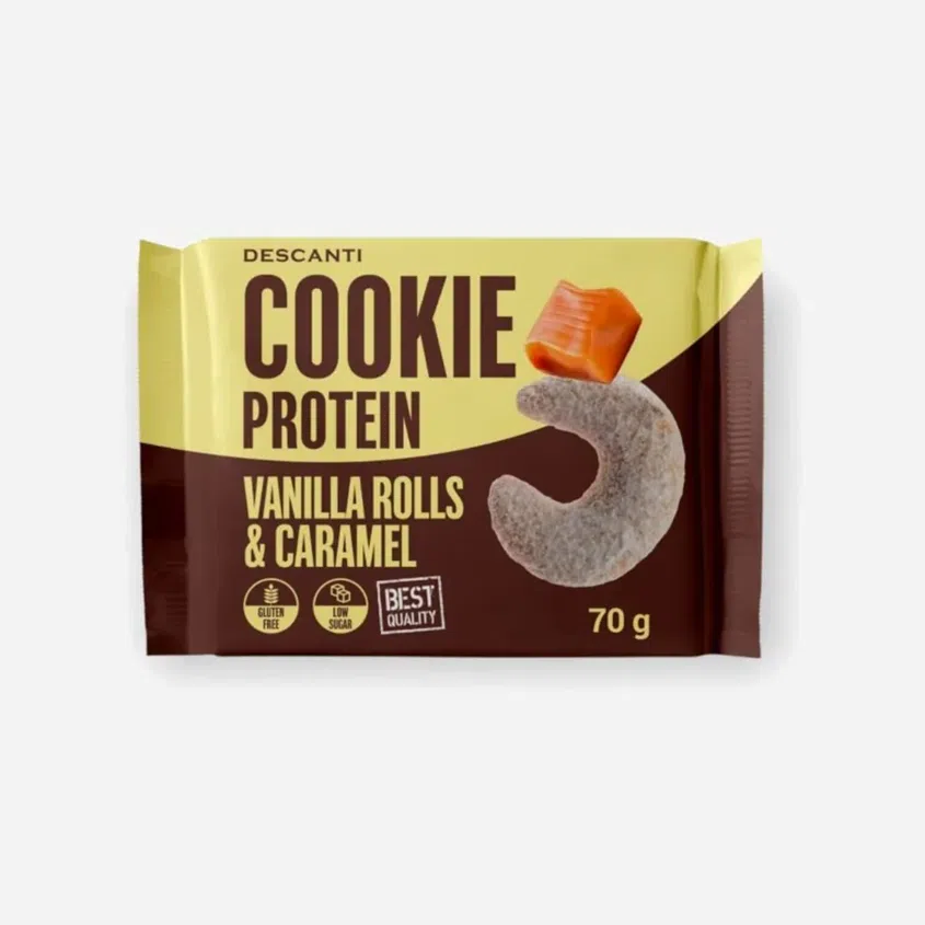 Cookie proteín vanilla rolls a karamel