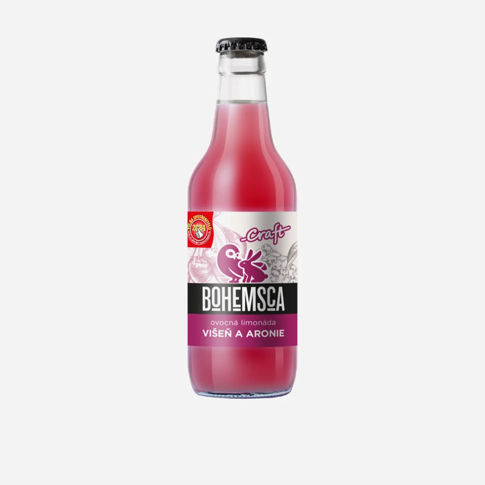 Craft limonáda višňa a arónia sklo