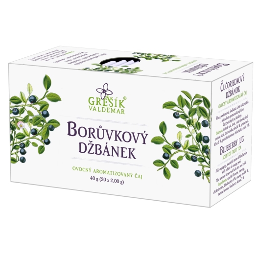 Čučoriedkový džbánok ovocný čaj 20 sáčkov