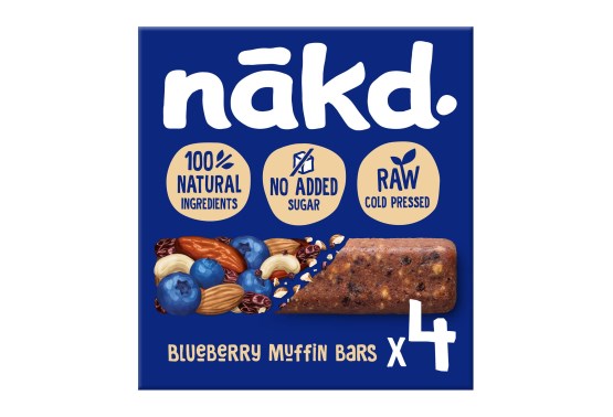 Čučoriedkový muffin - Ovocno-orieškové RAW tyčinky s čučoriedkami 35g x 4
