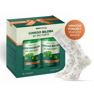 Darčekové balenie Ginkgo Biloba 60 mg a vianočné ponožky