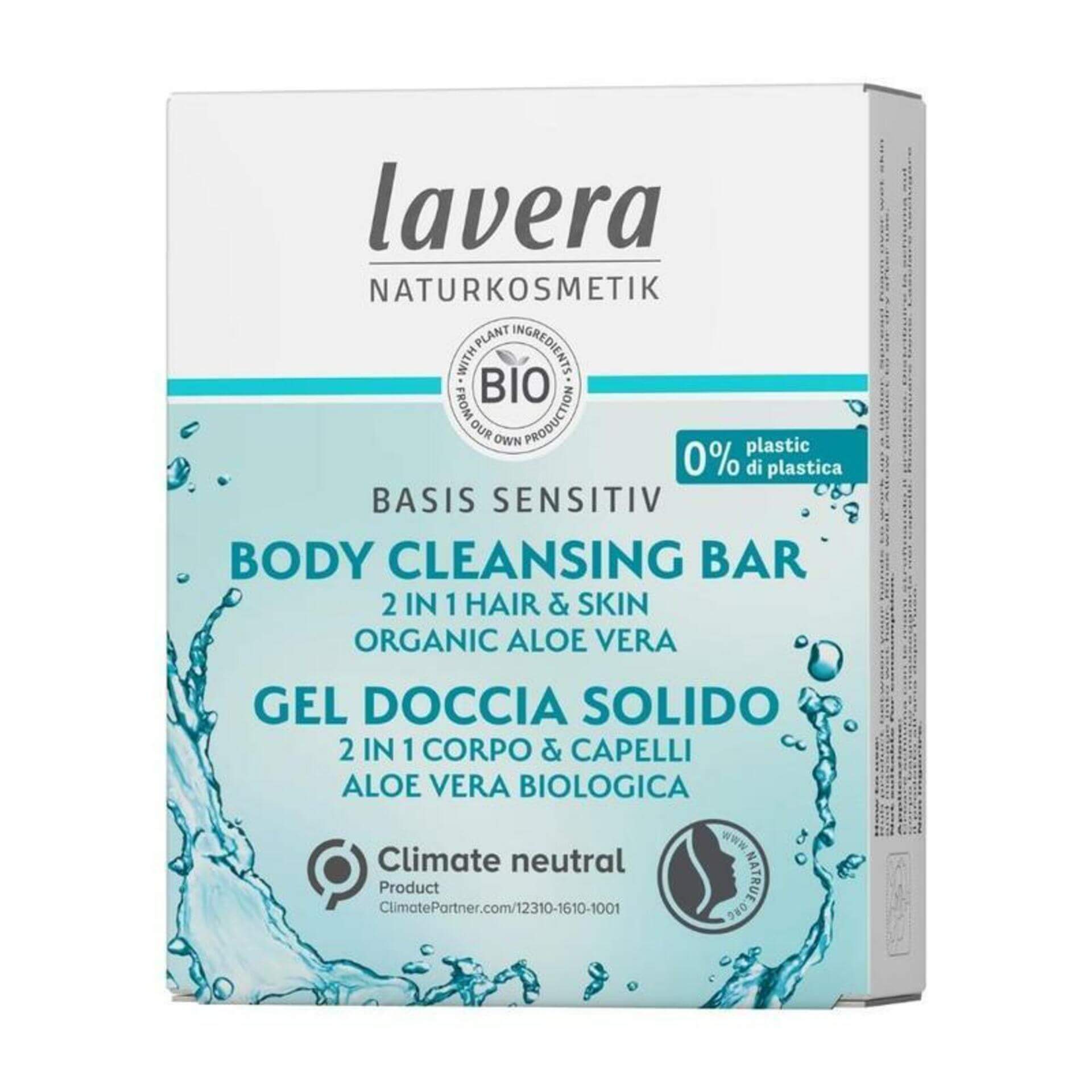 E-shop Lavera Basis Tuhý sprchový gél a šampón 2v1 50 g