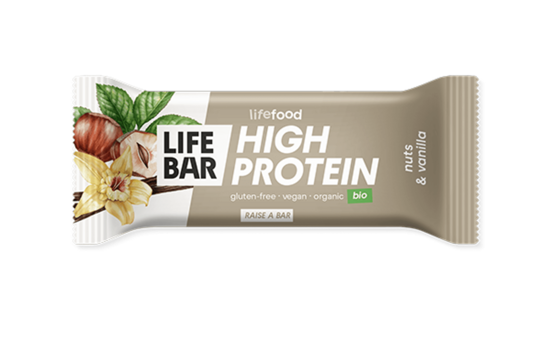 Lifebar Protein tyčinka oriešková s vanilkou BIO 40 g