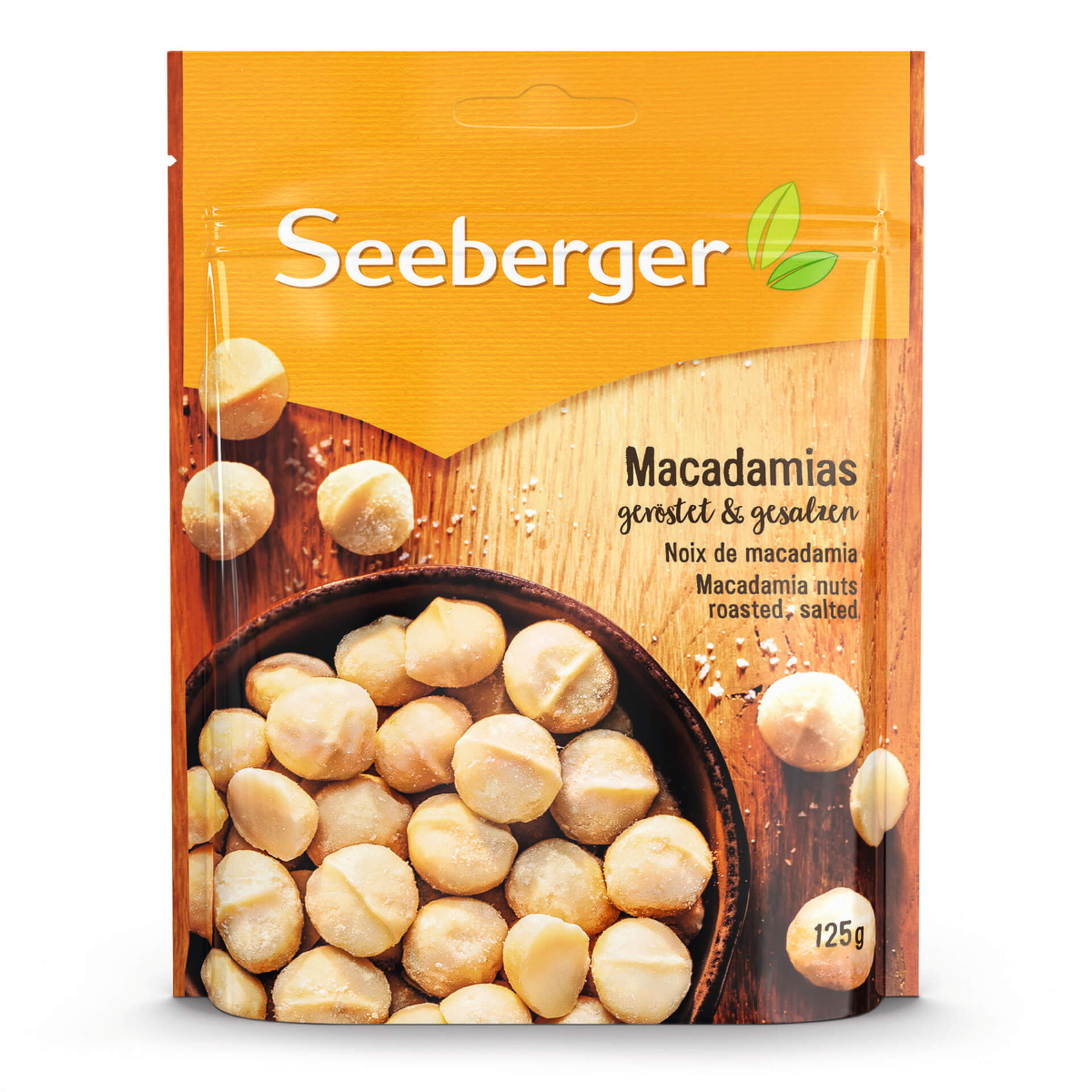 E-shop Seeberger Makadamové orechy pražené a solené 125 g