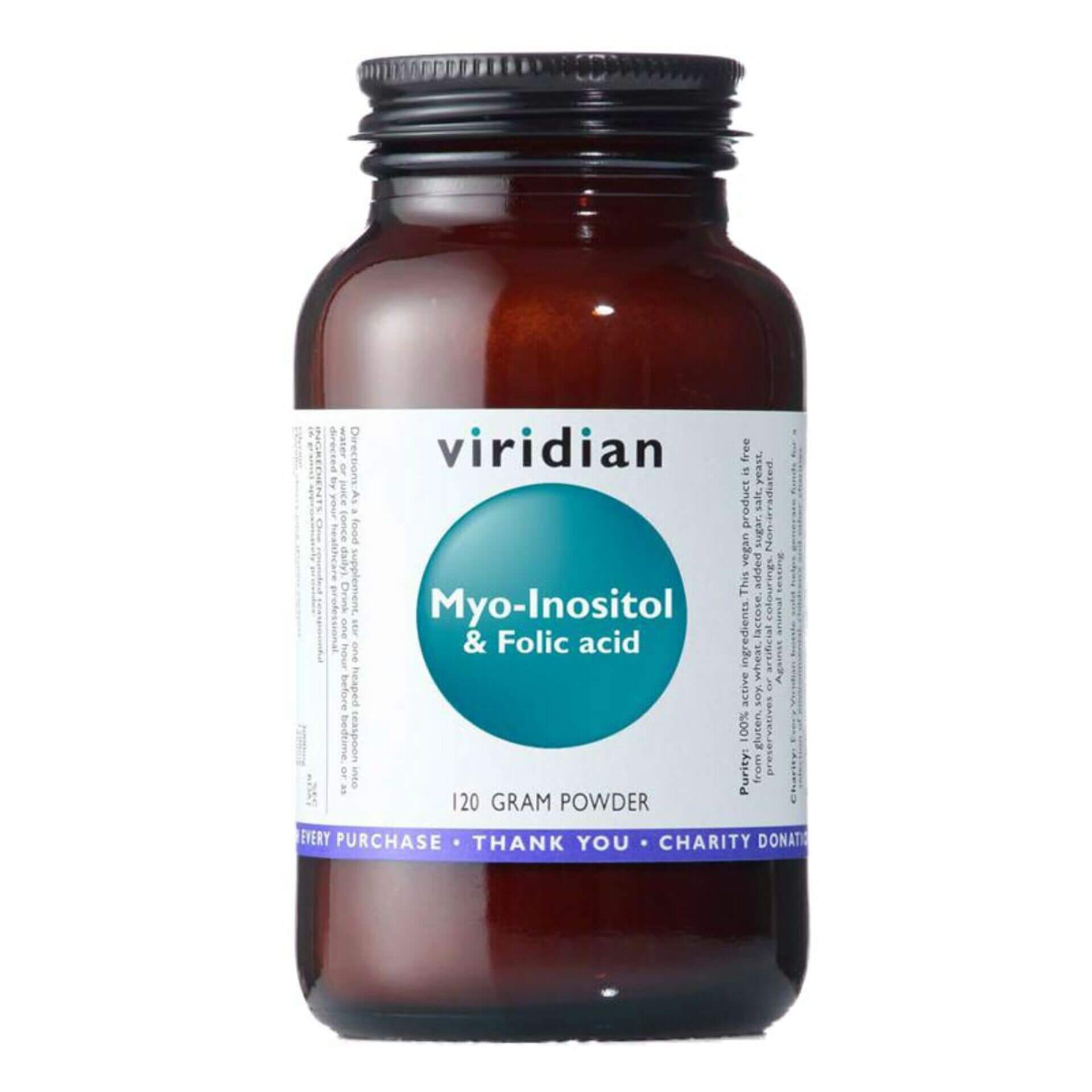 E-shop Viridian Myo-Inositol s kyselinou listovou 120 g