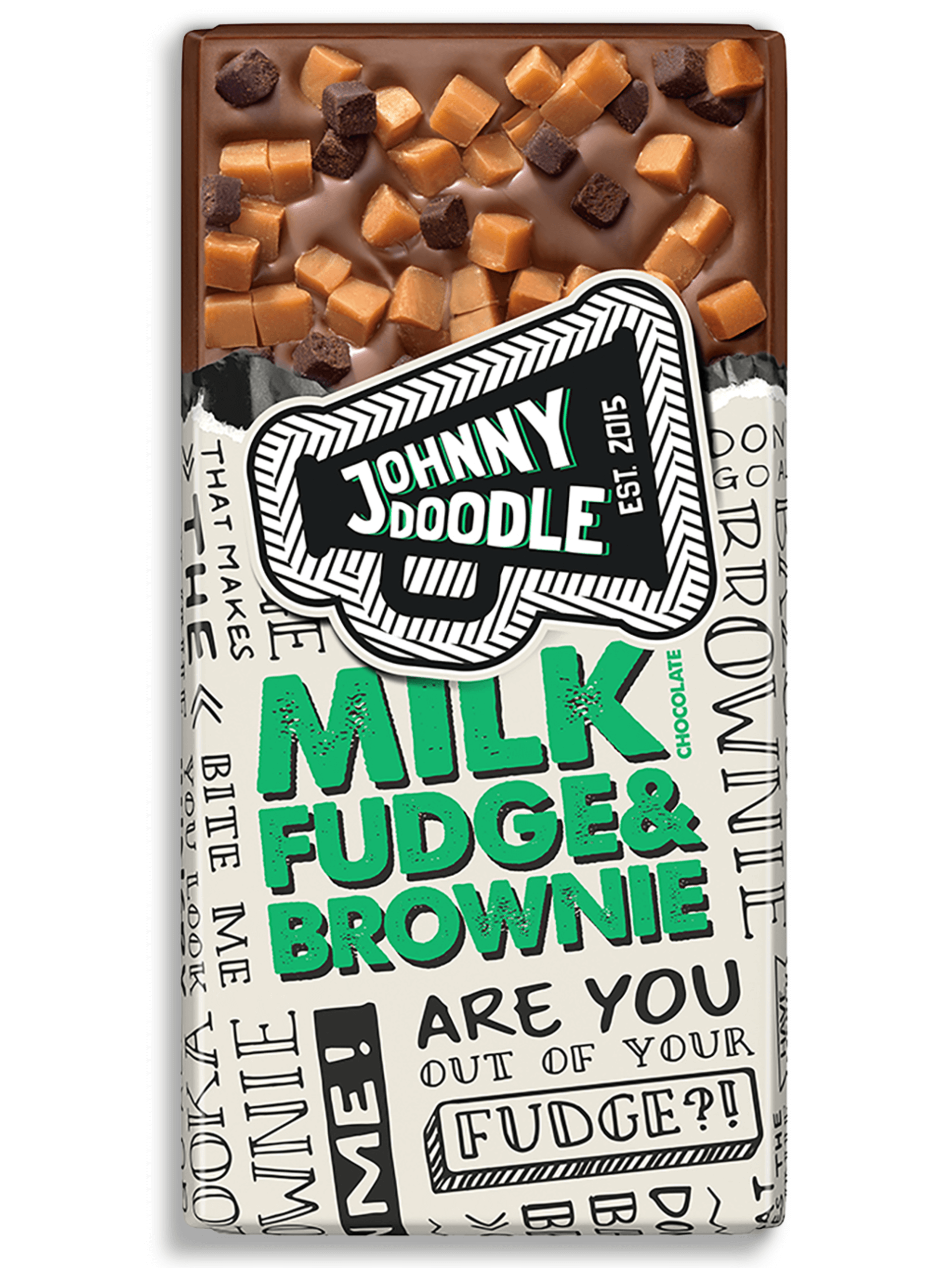 E-shop Johnny Doodle Mliečna čokoláda fondán a brownies 150 g