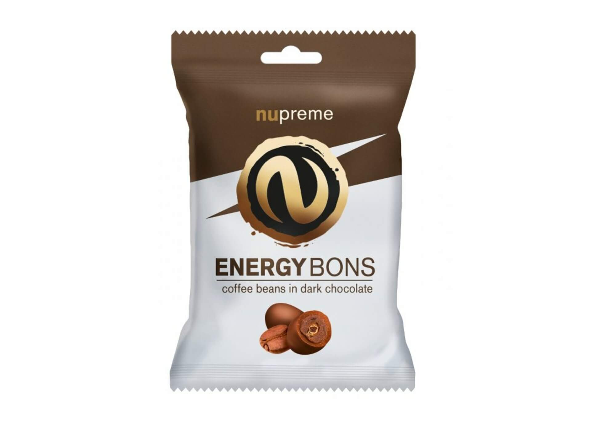 Nupreme Energy Bons tmavé (kávové zrná v horkej čokoláde) 70 g