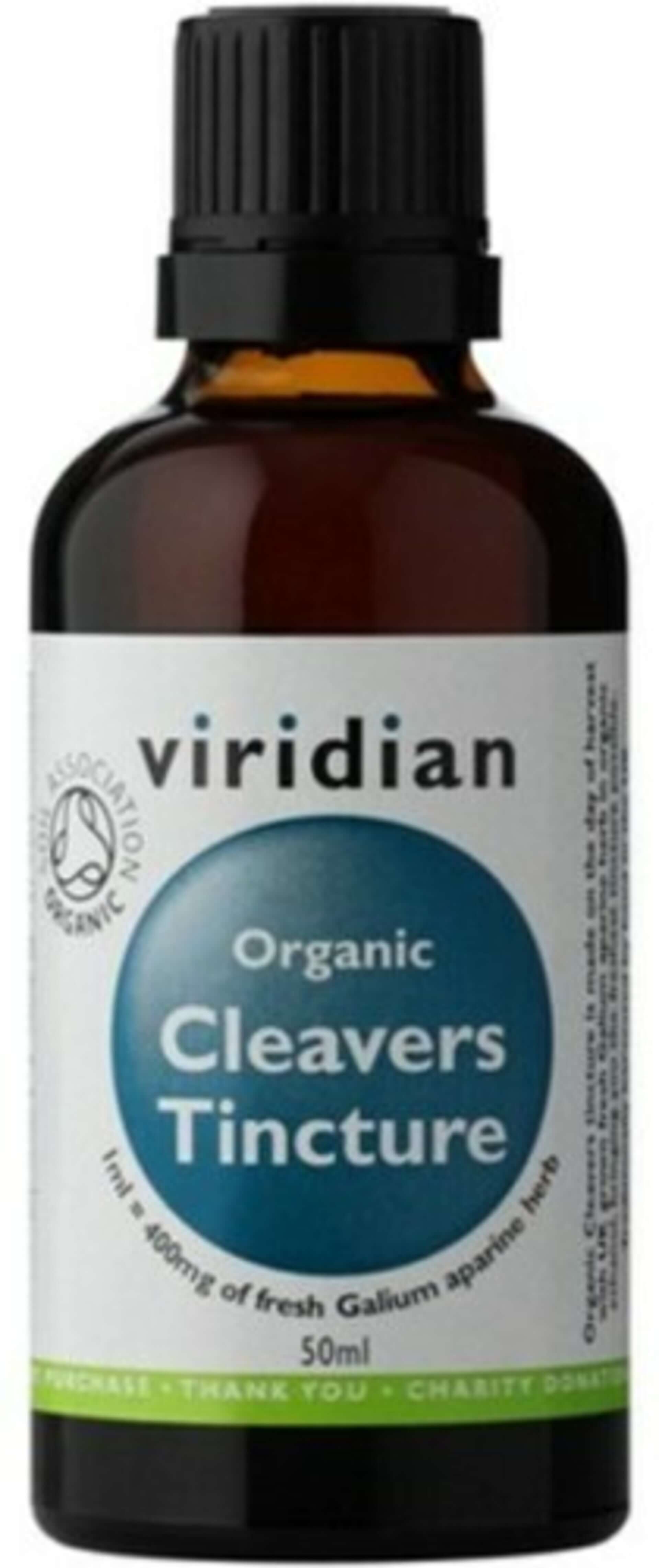 E-shop Viridian Cleavers Tincture Organic 50ml