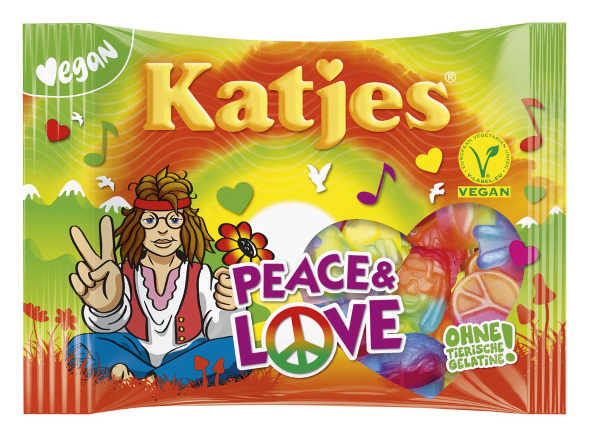 E-shop Katjes Ovocné cukríky Peace & Love 175 g