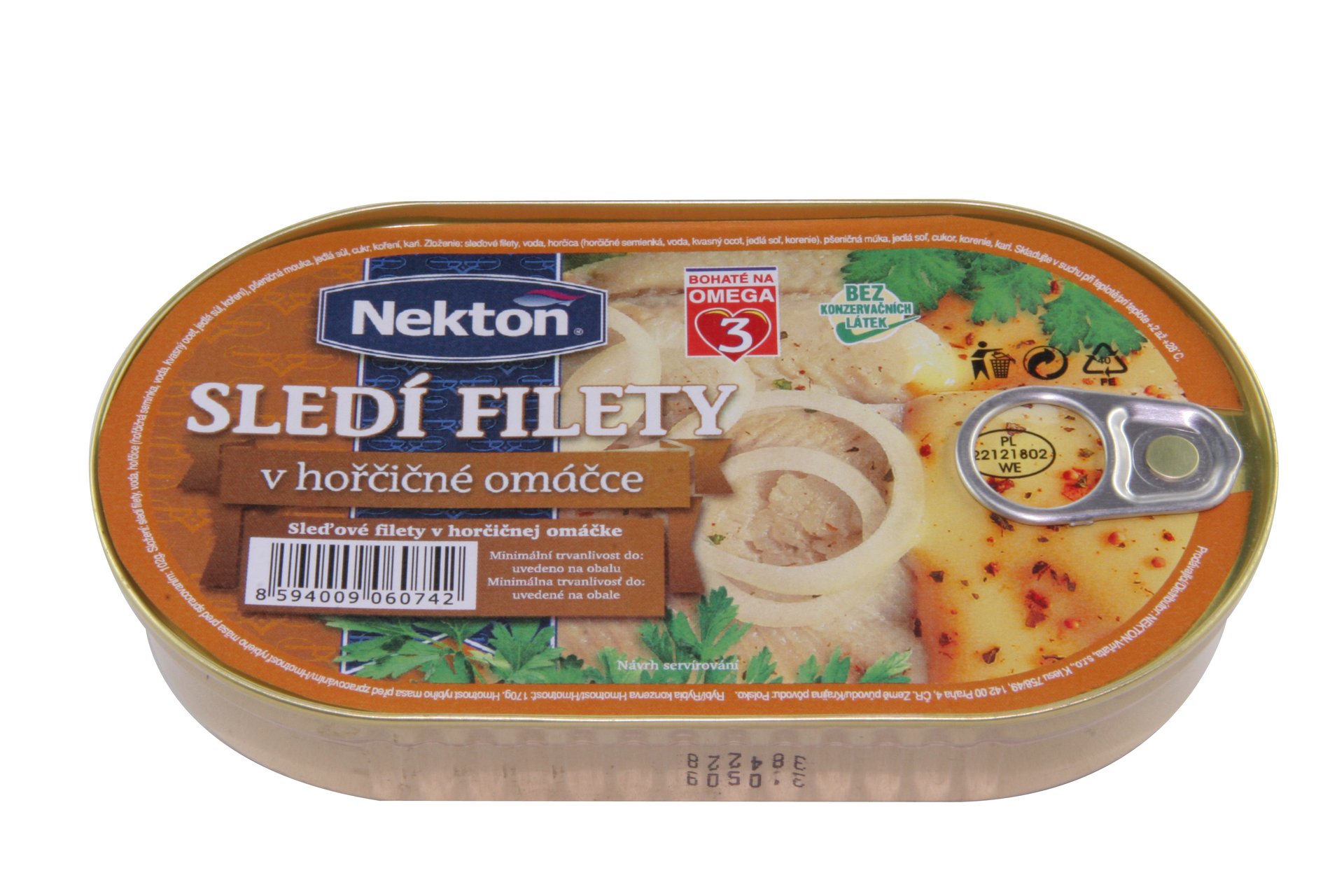 E-shop Nekton Sled filety v horčičnej omáčke 170 g