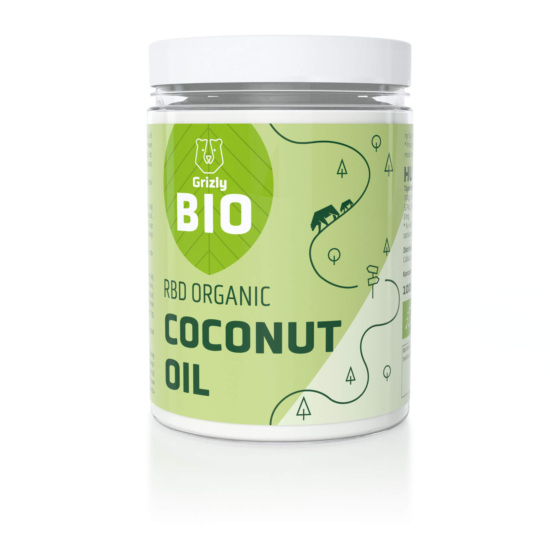 E-shop GRIZLY Kokosový olej RBD dezodorizovaný BIO 1000 ml