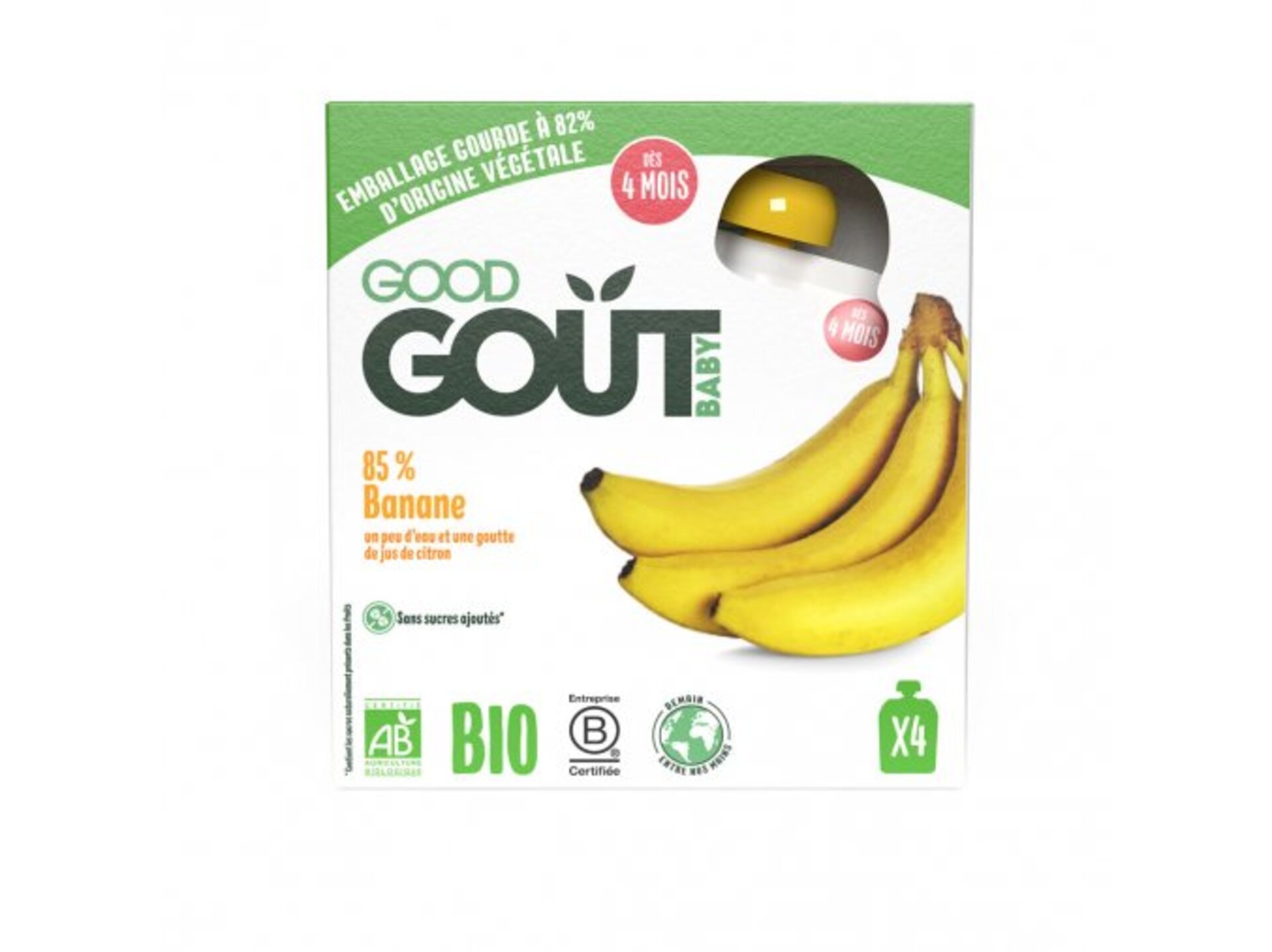 E-shop Good Gout Banán BIO 4x85 g