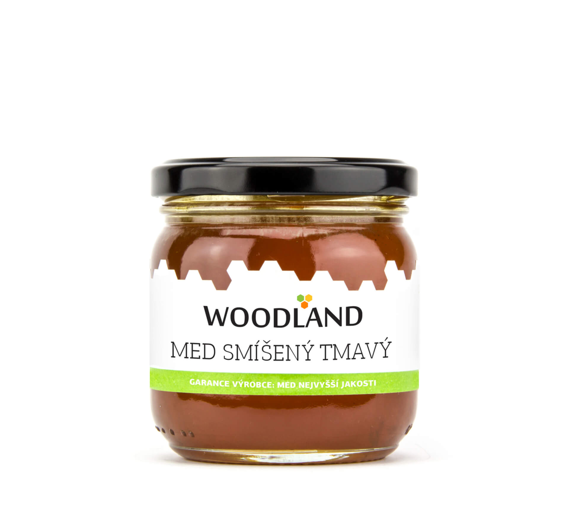 Woodland Zmiešaný tmavý med 250 g