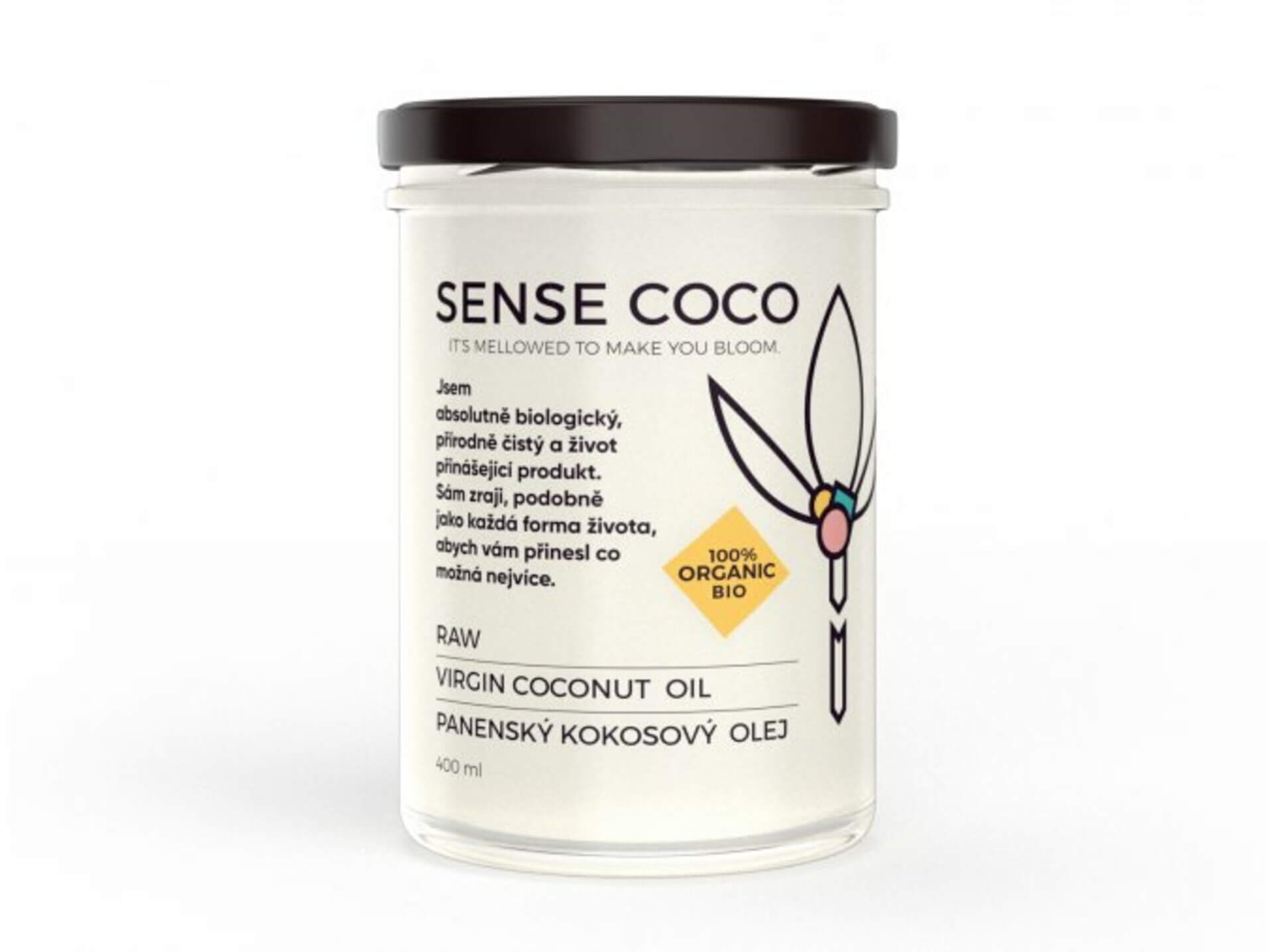 E-shop Sense Coco Raw BIO panenský kokosový olej 400 ml