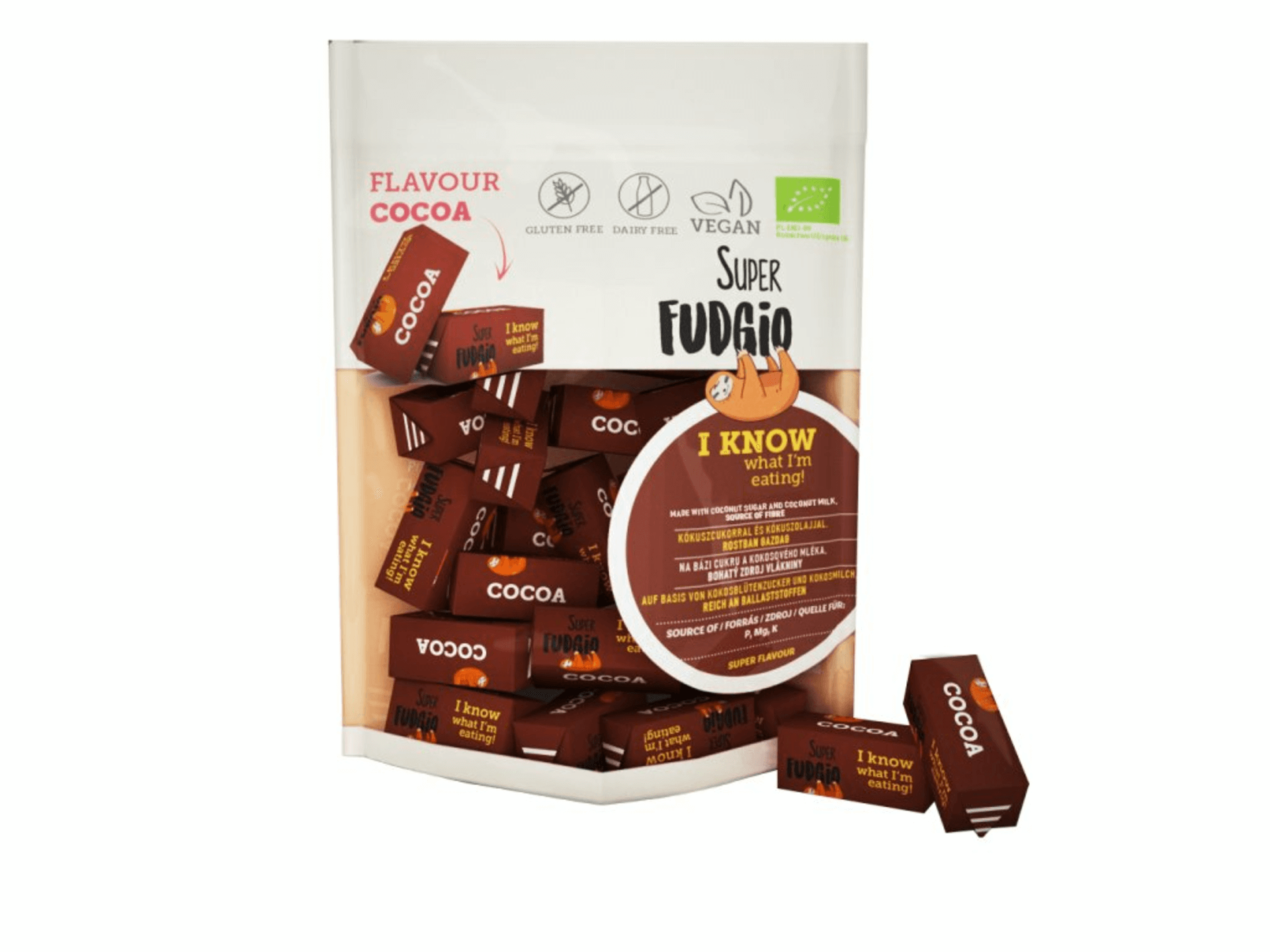 E-shop Super Fudgio Vegánske karamelky - kakao BIO 150 g