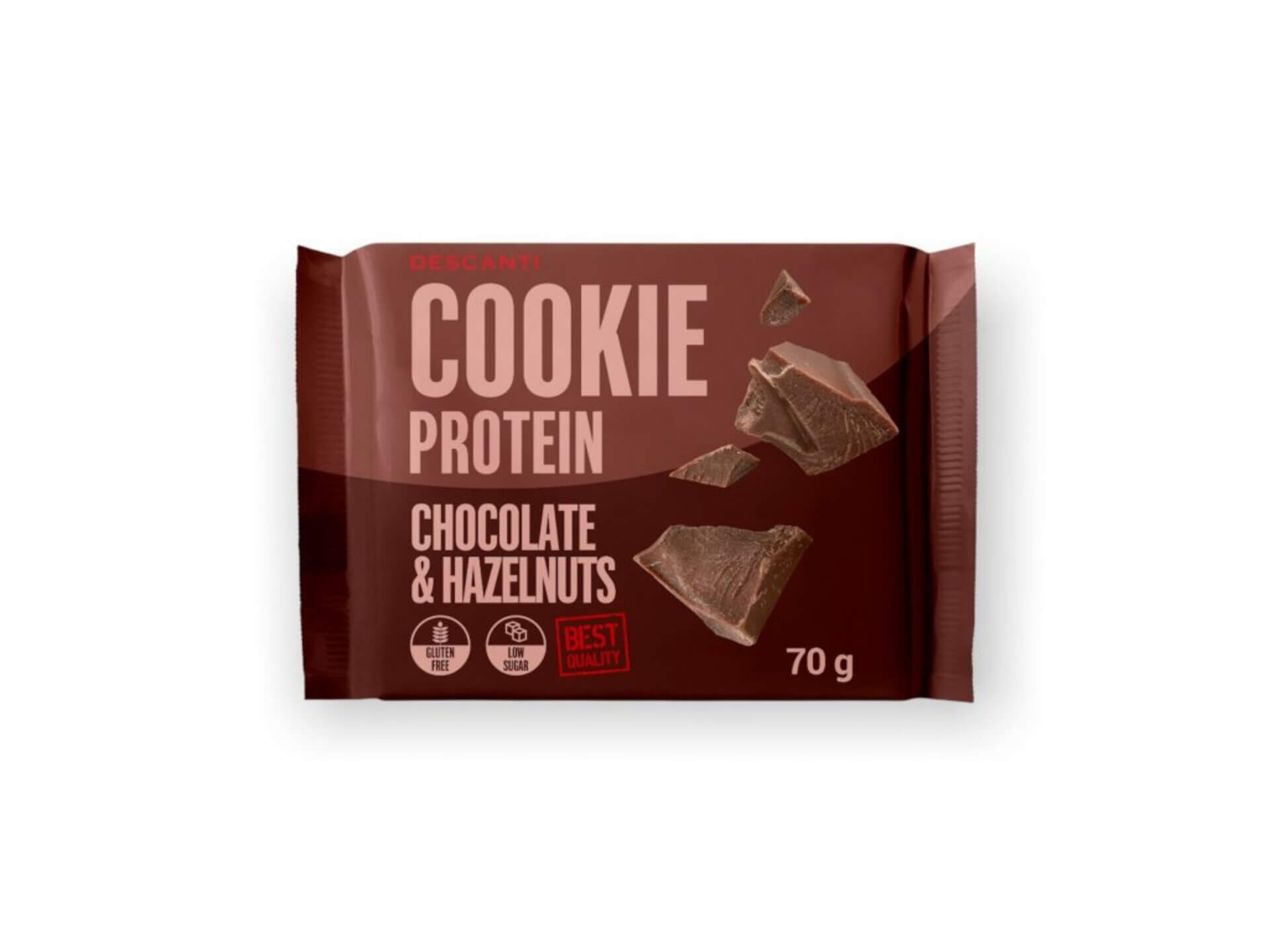 E-shop Descanti Cookie proteín čokoláda a lieskový orech 70 g