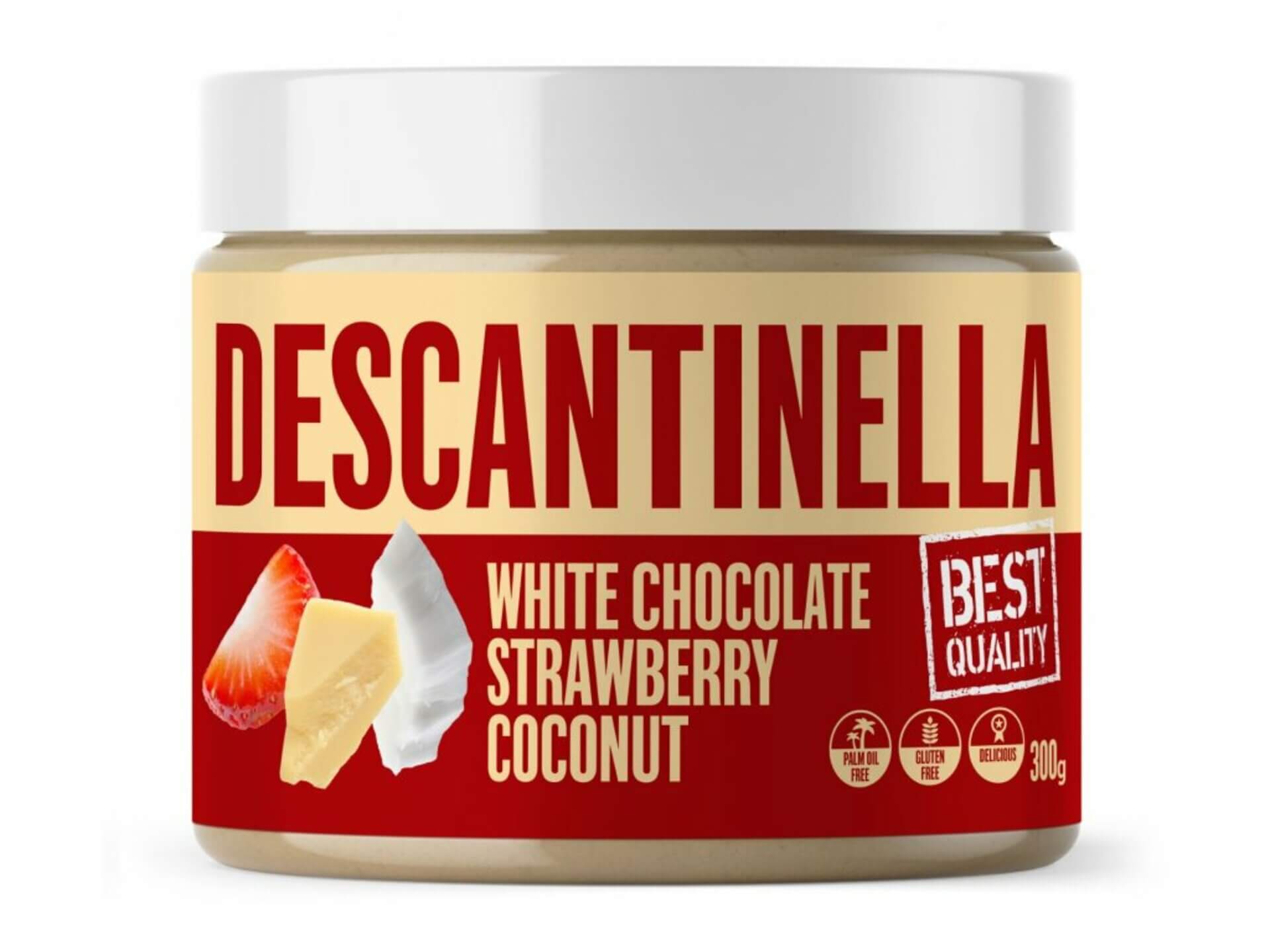 E-shop Descanti Descantinella Orieškový krém white chocolate strawberry coconut 300 g