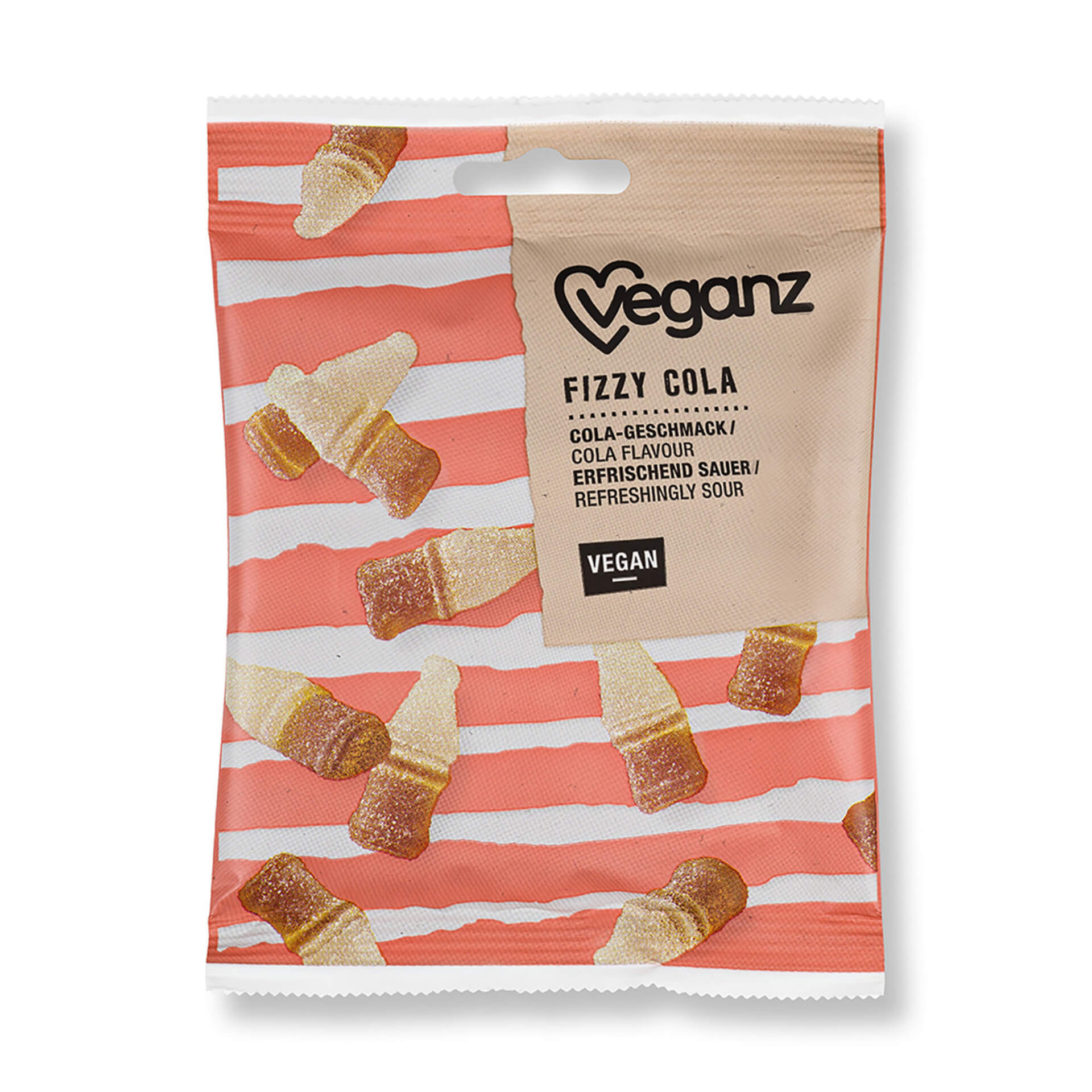E-shop Veganz Fizzy cola gumové cukríky 100 g