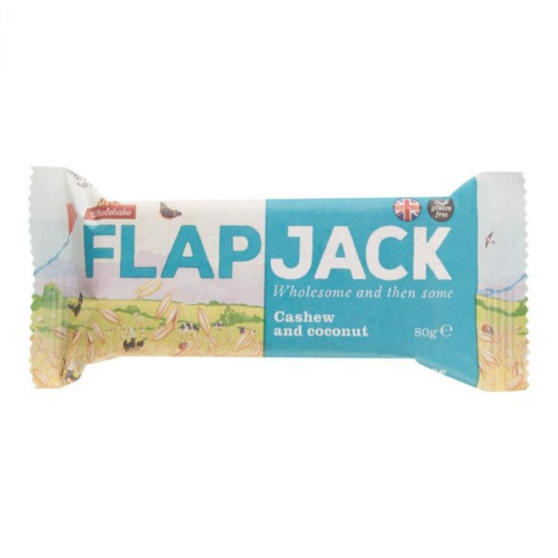 E-shop Wholebake Flapjack ovsený kešu / kokos bezlepkový 80 g
