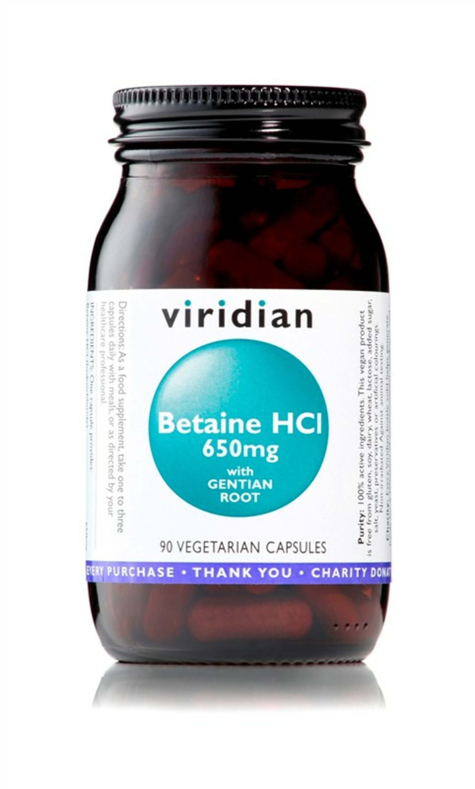 E-shop Viridian Betaín HCL 90 kapsúl