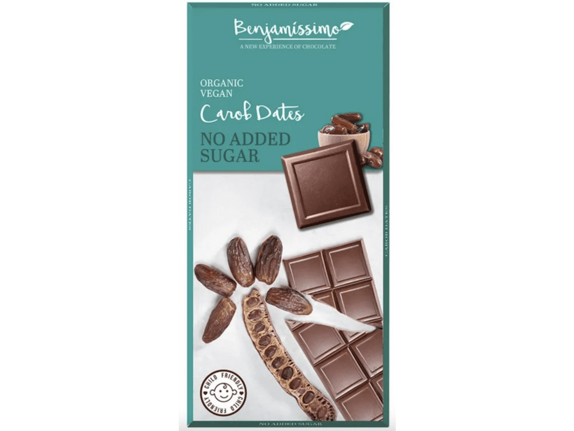 E-shop Benjamíssimo Čokoláda karobovo datľová bez rafinovaného cukru BIO 70 g
