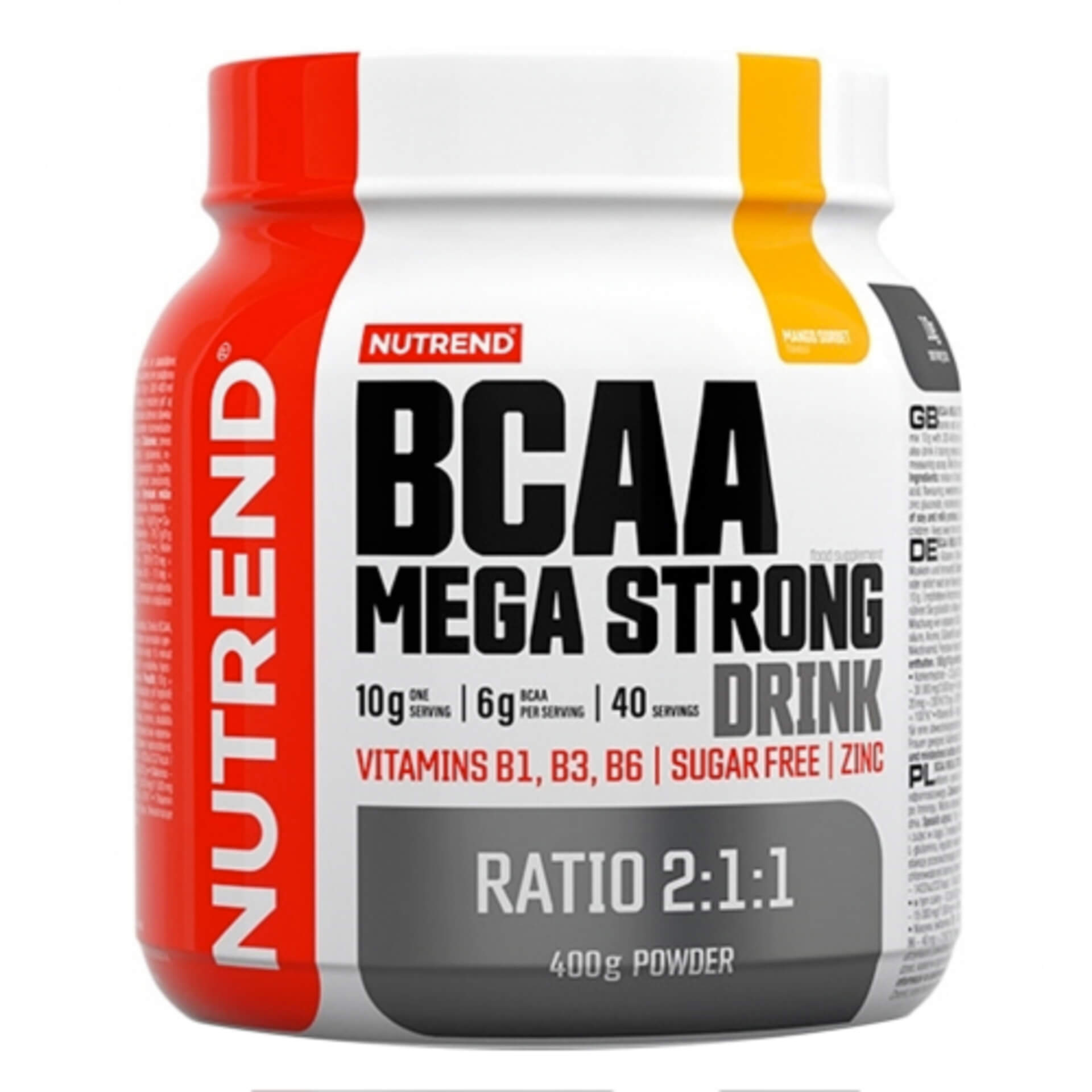 E-shop Nutrend BCAA mega strong drink (2: 1: 1) 400 g