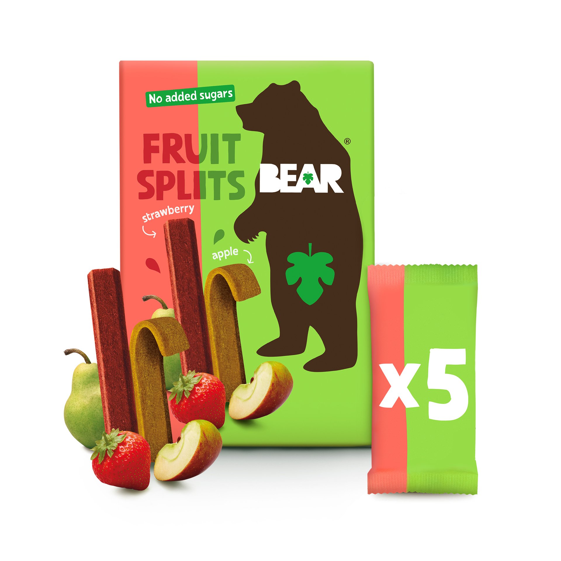 E-shop YOYO Bear Fruit Splits jahoda a jablko 5x20 g