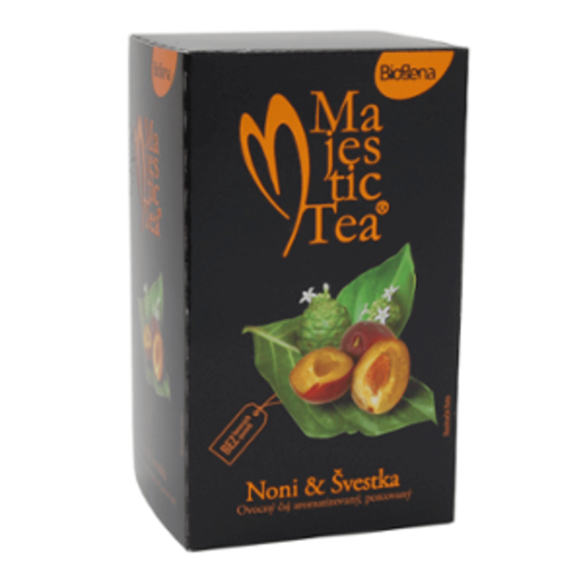 Ovocnak  - Biogena Majestic Tea Noni & Slivka ovocno-bylinná zmes 20x2,5 g (50 g)