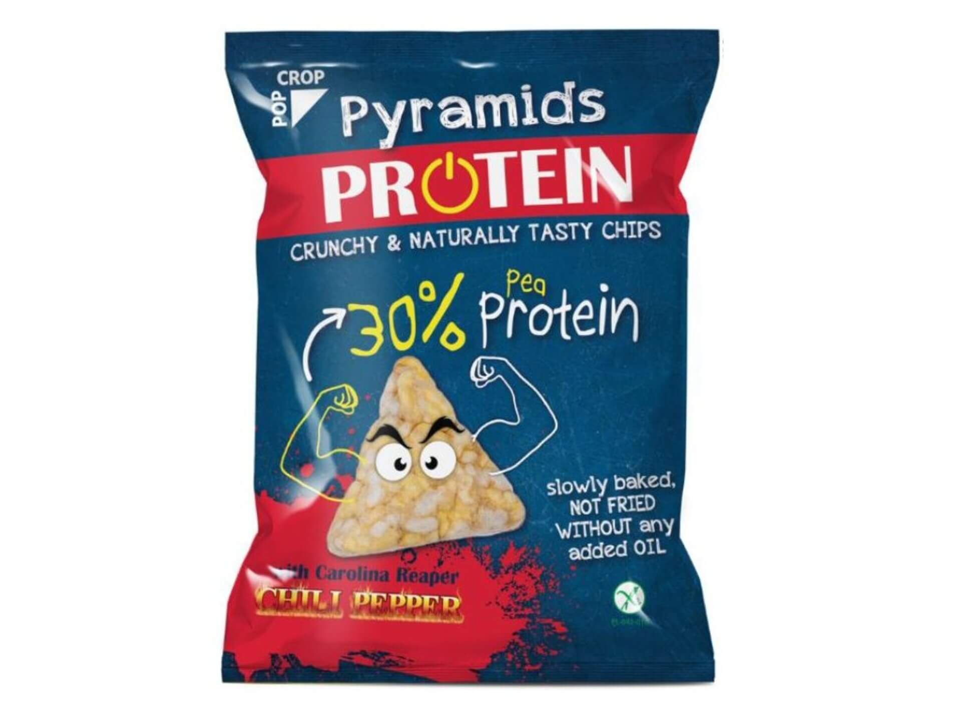 Popcrop Bezlepkové kukuričné pyramídky s 30% proteínu 23 g