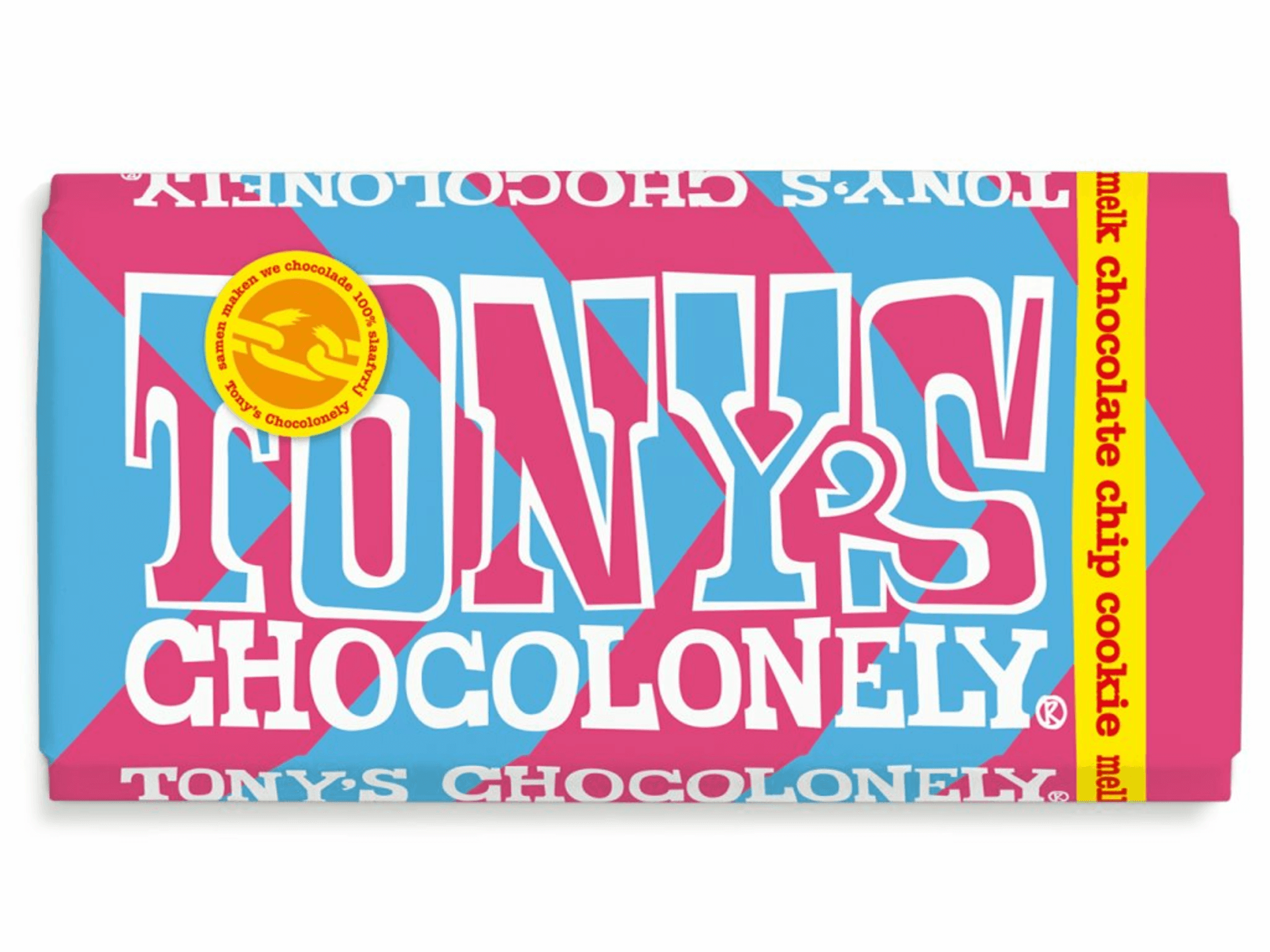 Tony’s Chocolonely Mléčná čokoláda, cookies, 180 g