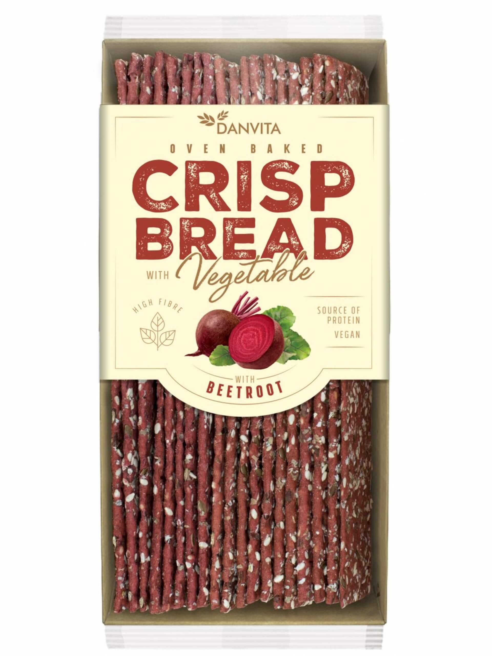 E-shop Danvita Krehké pšeničné plátky z červenej repy 130 g