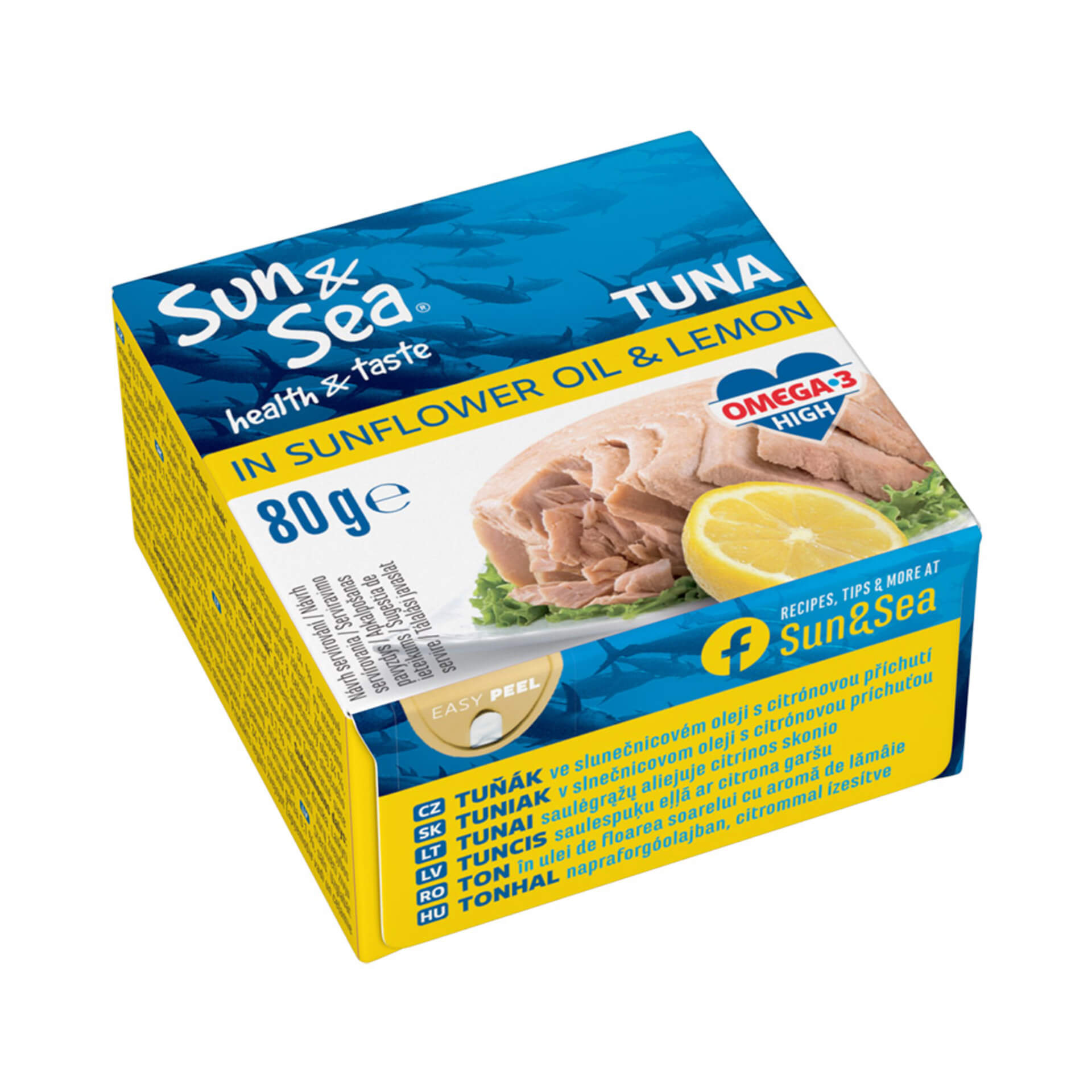 E-shop Sun&Sea Tuniak v slnečnicovom oleji s citrónom 80 g