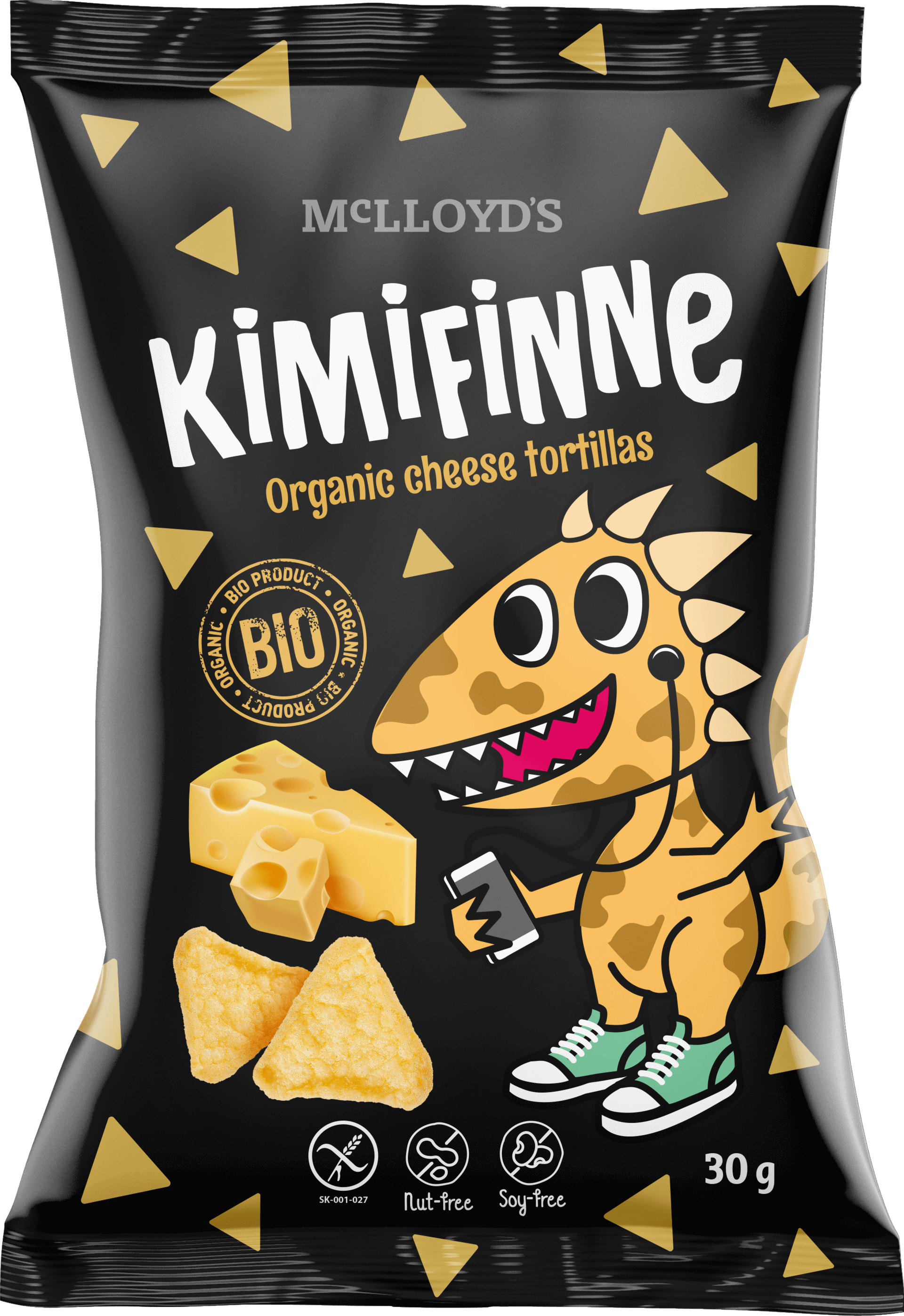 Kimifinne Snack syrové tortilly BIO 30 g