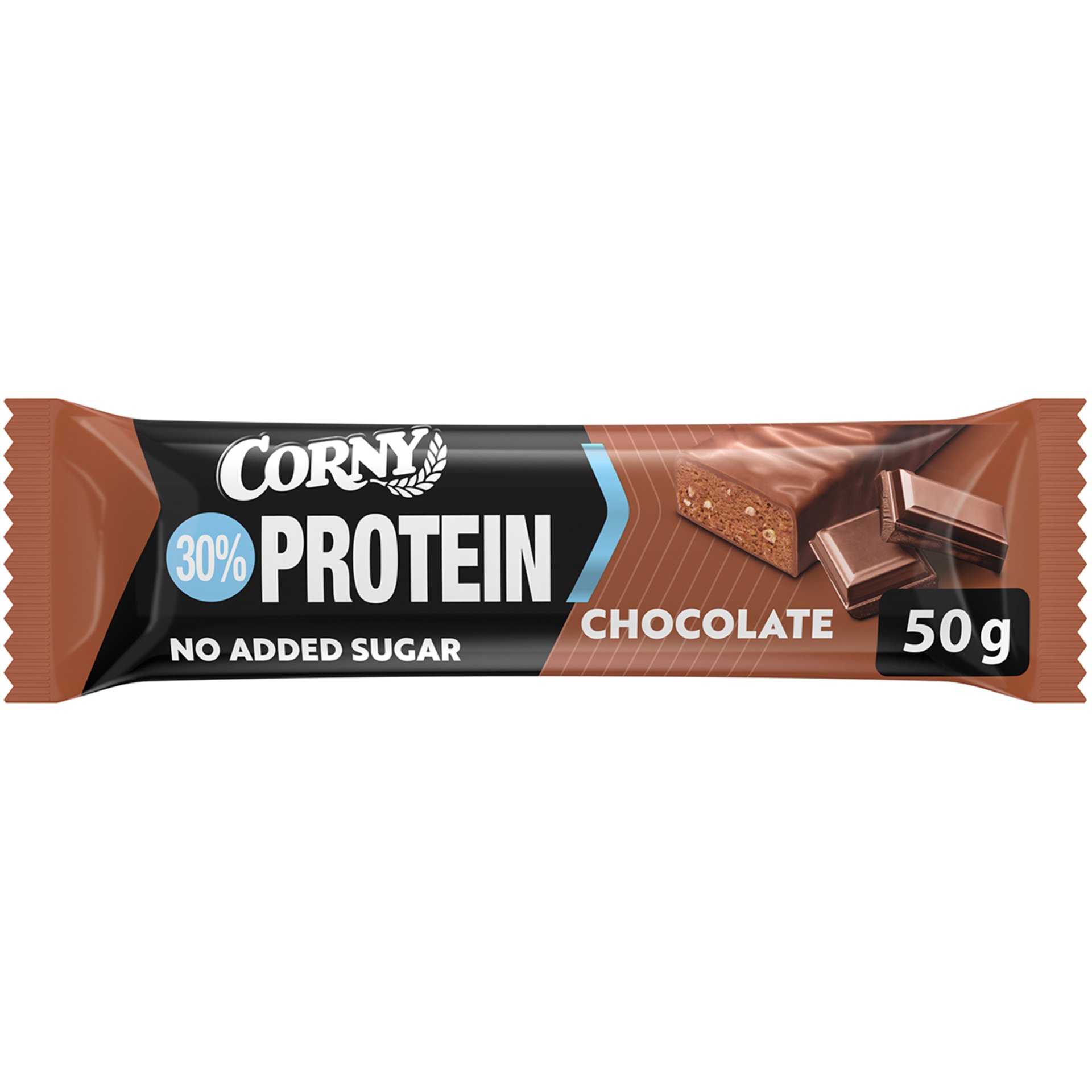 CORNY Protein 30 % proteinová tyčinka mléčná čokoláda 50 g