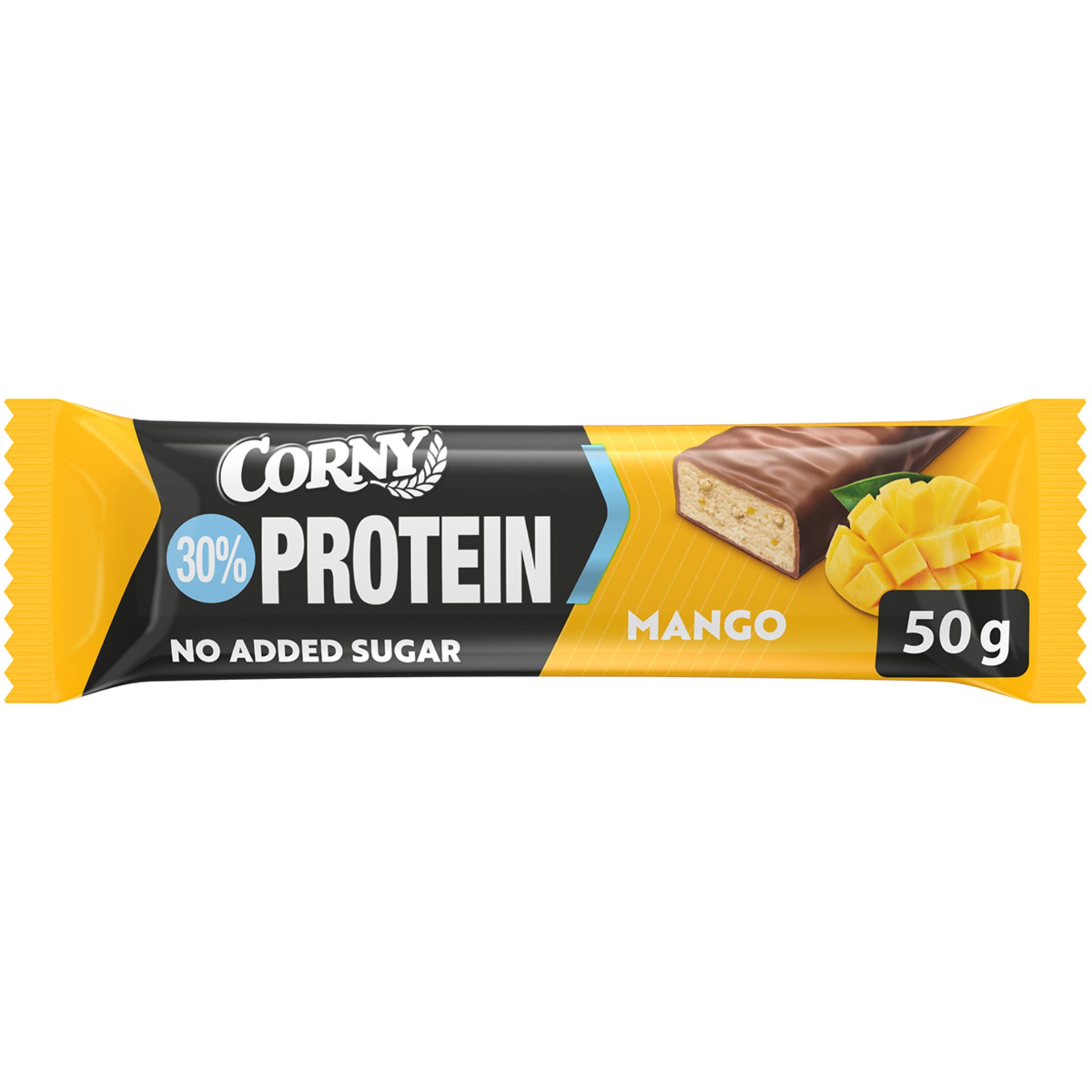 E-shop CORNY Protein 30 %, proteinový tyčinka mango 50 g