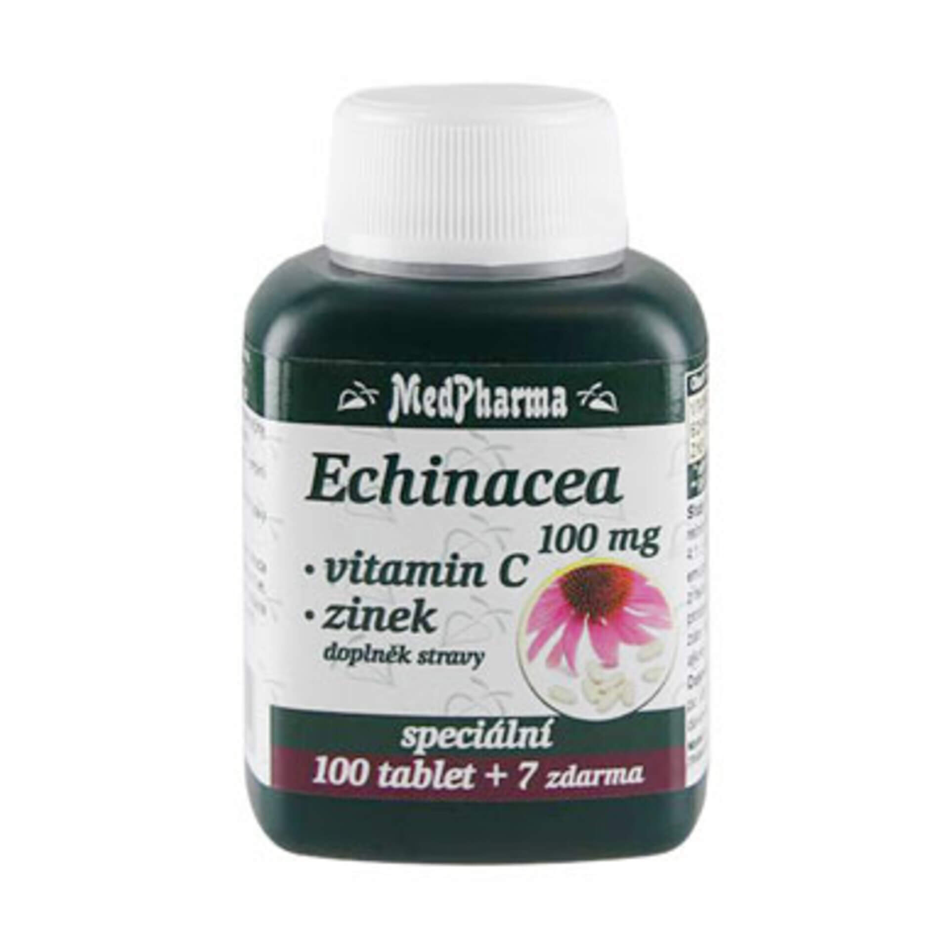E-shop MedPharma Echinacea 100 mg + vit C + zinok 107 tablet